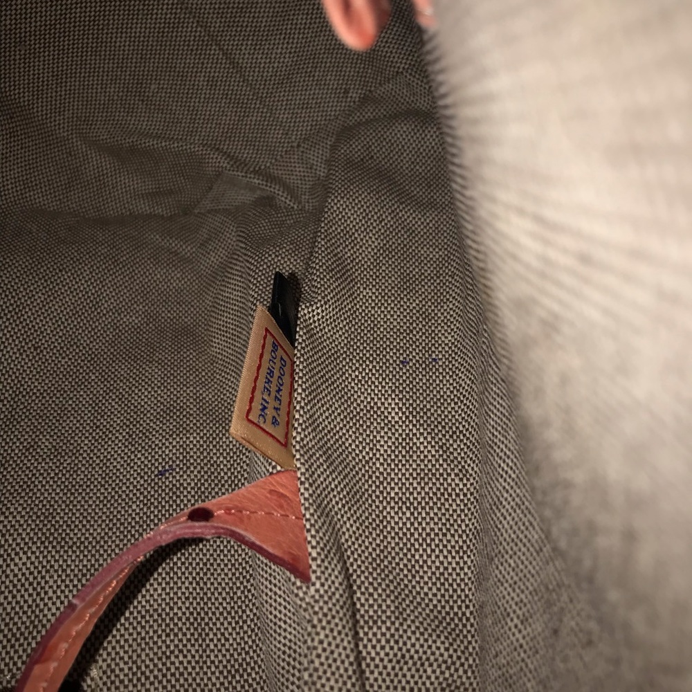 Dooney & Bourke Vintage Large Ostrich Satchel - Picture 5 of 6